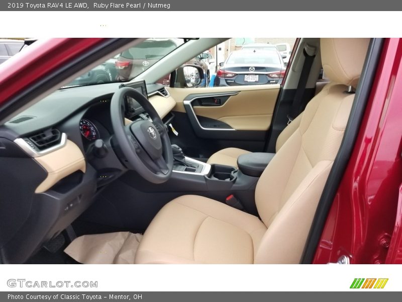 Ruby Flare Pearl / Nutmeg 2019 Toyota RAV4 LE AWD