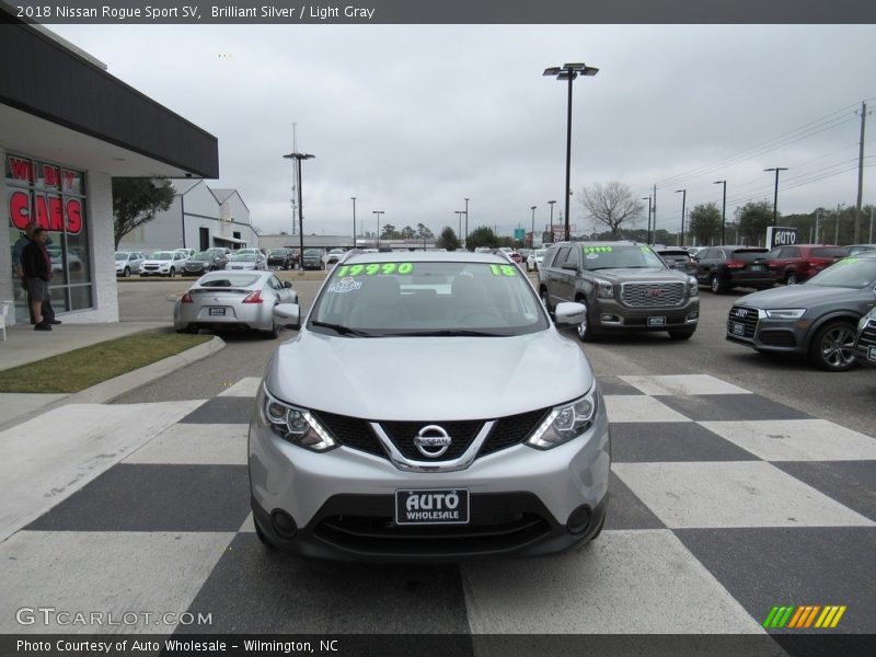 Brilliant Silver / Light Gray 2018 Nissan Rogue Sport SV