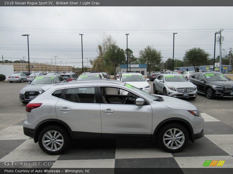 Brilliant Silver / Light Gray 2018 Nissan Rogue Sport SV