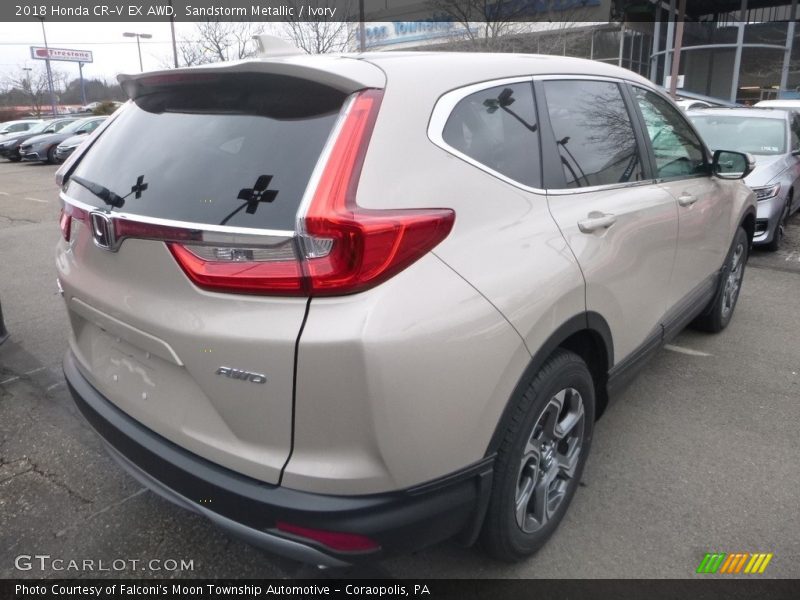 Sandstorm Metallic / Ivory 2018 Honda CR-V EX AWD