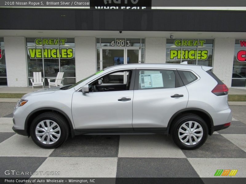 Brilliant Silver / Charcoal 2018 Nissan Rogue S
