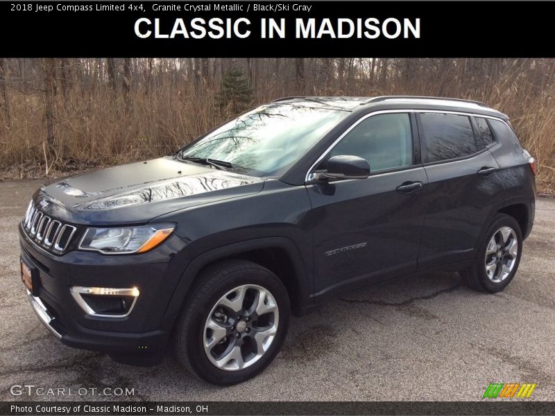 Granite Crystal Metallic / Black/Ski Gray 2018 Jeep Compass Limited 4x4
