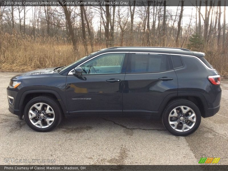 Granite Crystal Metallic / Black/Ski Gray 2018 Jeep Compass Limited 4x4