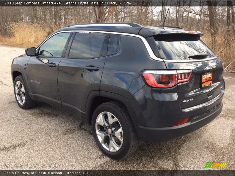 Granite Crystal Metallic / Black/Ski Gray 2018 Jeep Compass Limited 4x4