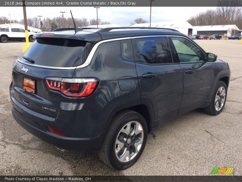 Granite Crystal Metallic / Black/Ski Gray 2018 Jeep Compass Limited 4x4