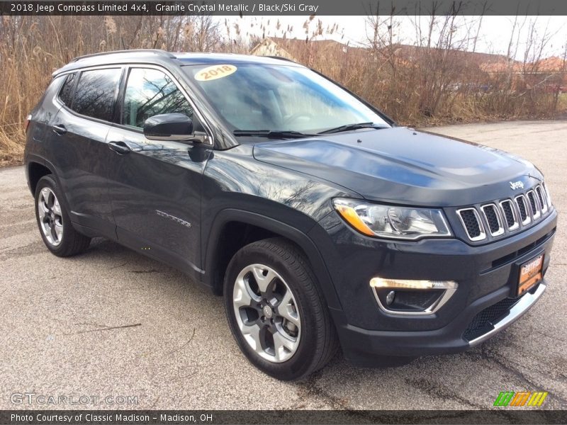 Granite Crystal Metallic / Black/Ski Gray 2018 Jeep Compass Limited 4x4