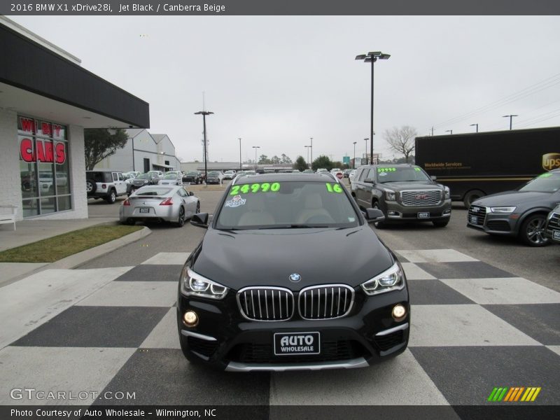 Jet Black / Canberra Beige 2016 BMW X1 xDrive28i