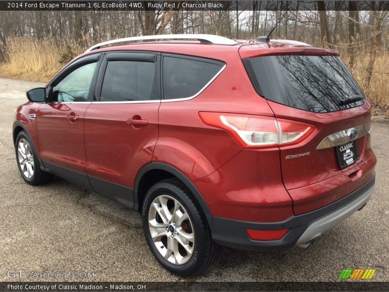 Ruby Red / Charcoal Black 2014 Ford Escape Titanium 1.6L EcoBoost 4WD