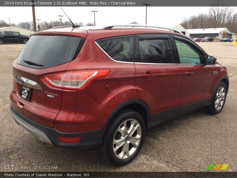 Ruby Red / Charcoal Black 2014 Ford Escape Titanium 1.6L EcoBoost 4WD