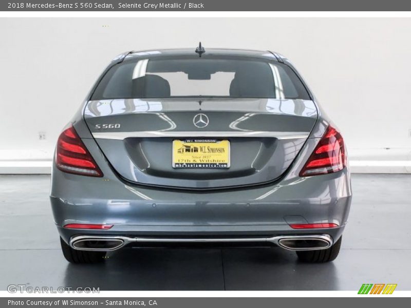Selenite Grey Metallic / Black 2018 Mercedes-Benz S 560 Sedan