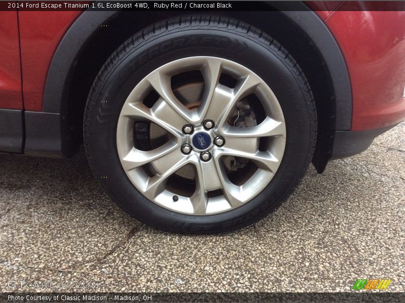 Ruby Red / Charcoal Black 2014 Ford Escape Titanium 1.6L EcoBoost 4WD