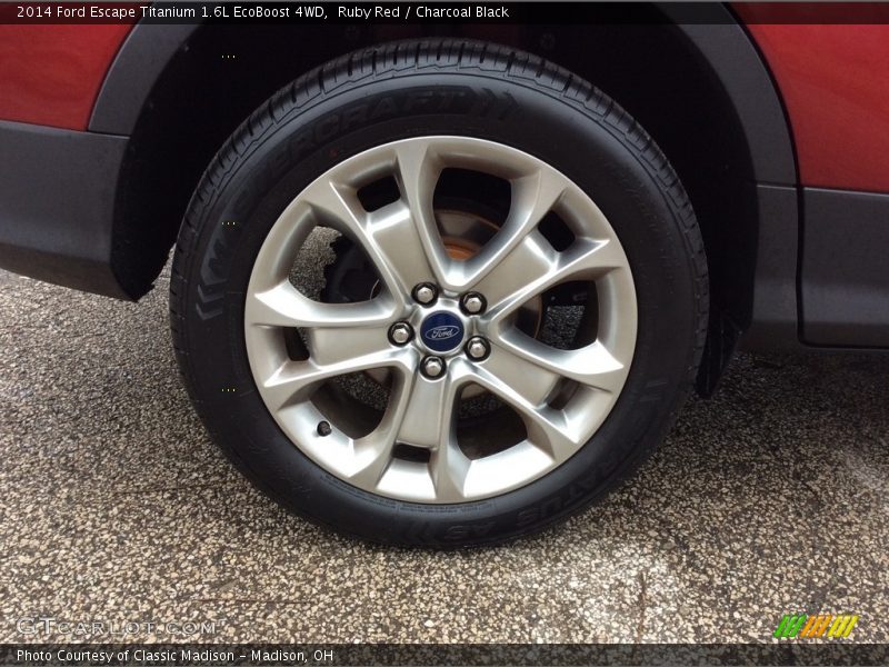 Ruby Red / Charcoal Black 2014 Ford Escape Titanium 1.6L EcoBoost 4WD
