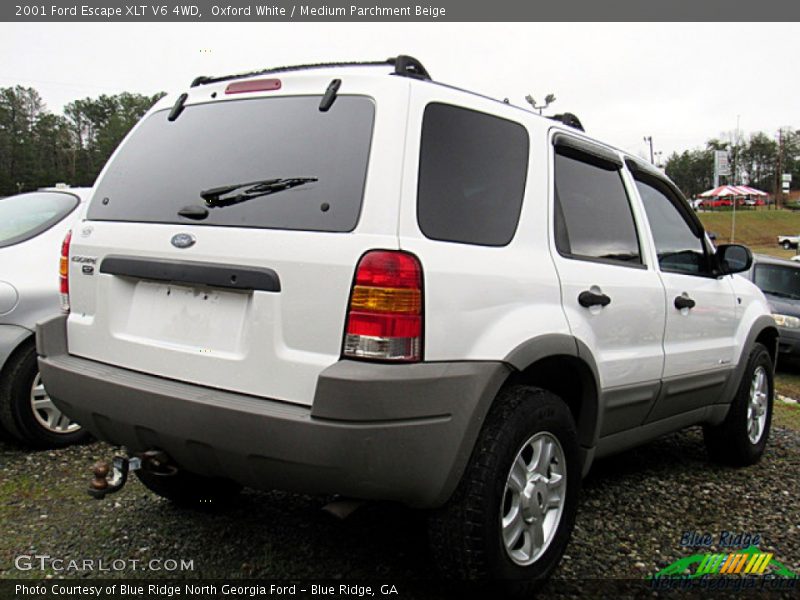 Oxford White / Medium Parchment Beige 2001 Ford Escape XLT V6 4WD