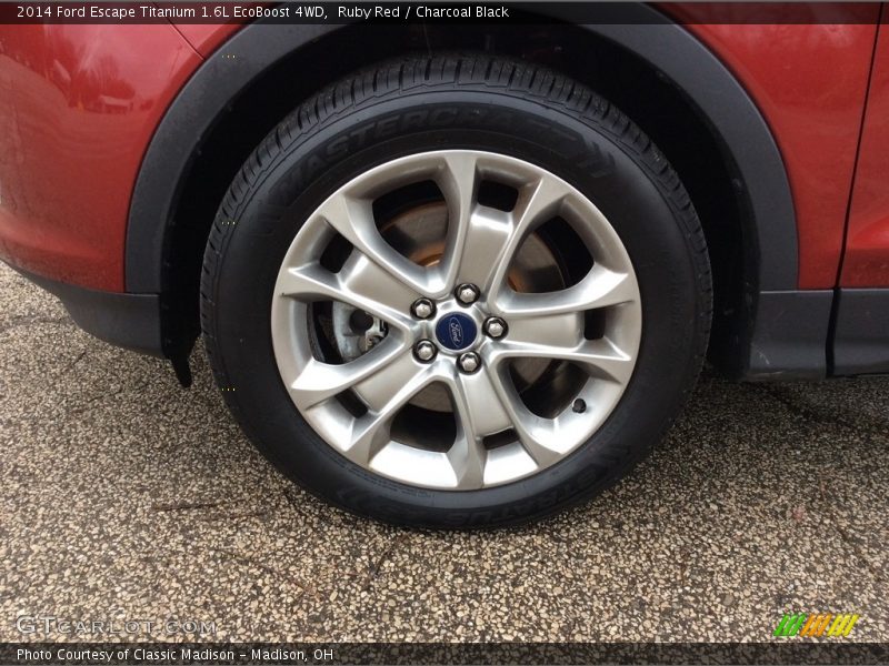 Ruby Red / Charcoal Black 2014 Ford Escape Titanium 1.6L EcoBoost 4WD