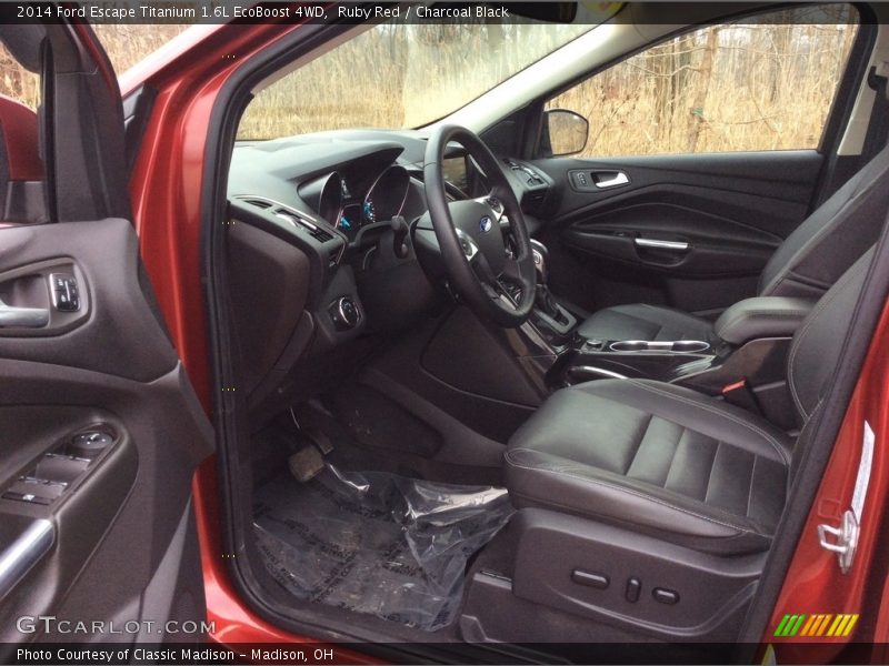 Ruby Red / Charcoal Black 2014 Ford Escape Titanium 1.6L EcoBoost 4WD