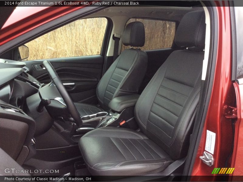 Ruby Red / Charcoal Black 2014 Ford Escape Titanium 1.6L EcoBoost 4WD
