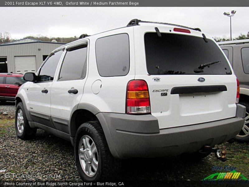Oxford White / Medium Parchment Beige 2001 Ford Escape XLT V6 4WD