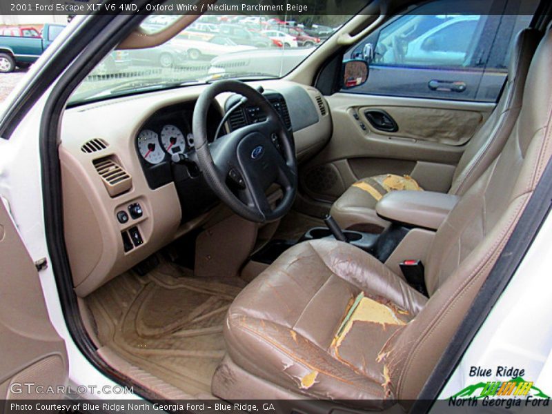 Oxford White / Medium Parchment Beige 2001 Ford Escape XLT V6 4WD