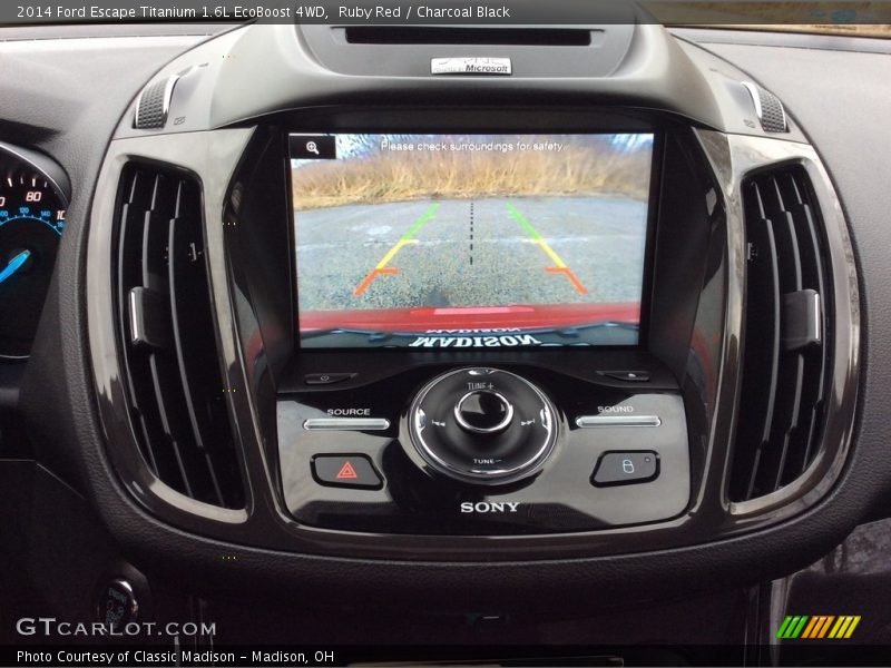 Ruby Red / Charcoal Black 2014 Ford Escape Titanium 1.6L EcoBoost 4WD