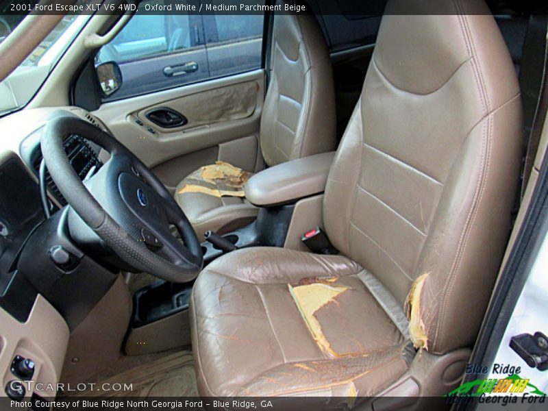 Oxford White / Medium Parchment Beige 2001 Ford Escape XLT V6 4WD