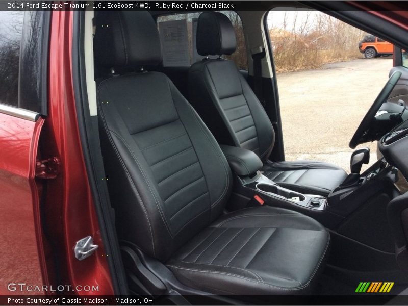 Ruby Red / Charcoal Black 2014 Ford Escape Titanium 1.6L EcoBoost 4WD