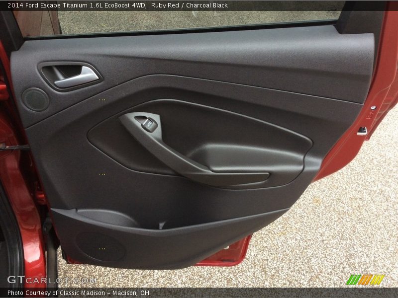 Ruby Red / Charcoal Black 2014 Ford Escape Titanium 1.6L EcoBoost 4WD