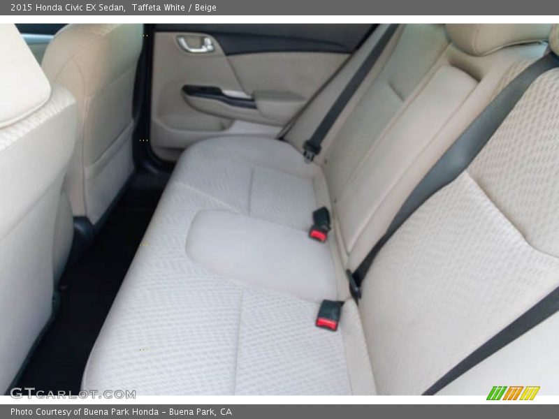Taffeta White / Beige 2015 Honda Civic EX Sedan