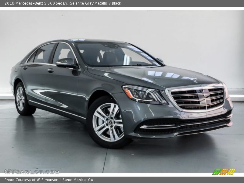 Selenite Grey Metallic / Black 2018 Mercedes-Benz S 560 Sedan