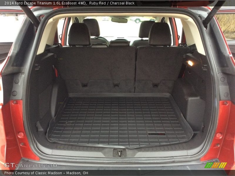 Ruby Red / Charcoal Black 2014 Ford Escape Titanium 1.6L EcoBoost 4WD
