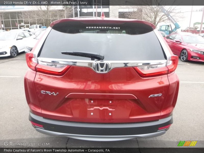 Molten Lava Pearl / Ivory 2019 Honda CR-V EX-L AWD