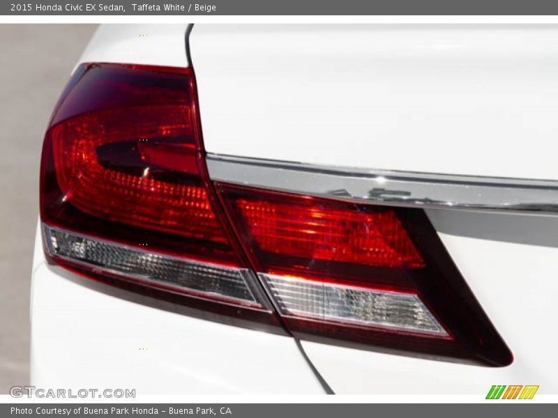Taffeta White / Beige 2015 Honda Civic EX Sedan