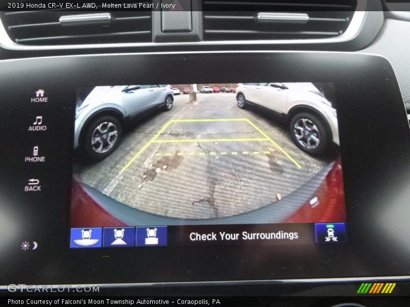 Molten Lava Pearl / Ivory 2019 Honda CR-V EX-L AWD