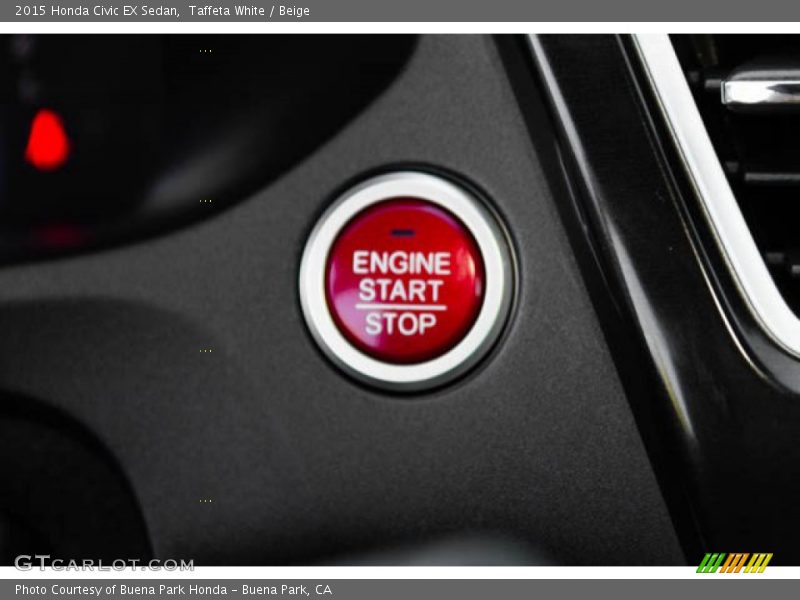 Taffeta White / Beige 2015 Honda Civic EX Sedan