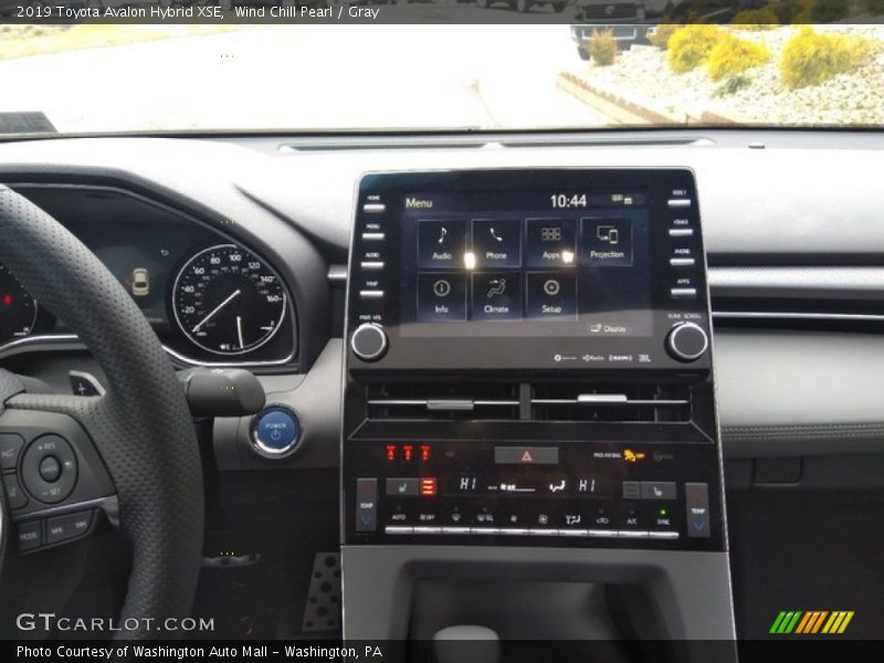 Wind Chill Pearl / Gray 2019 Toyota Avalon Hybrid XSE