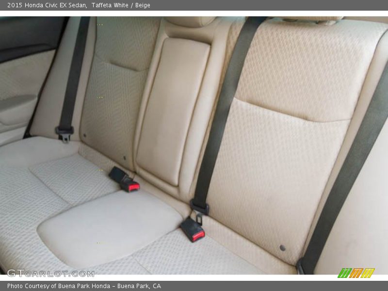 Taffeta White / Beige 2015 Honda Civic EX Sedan