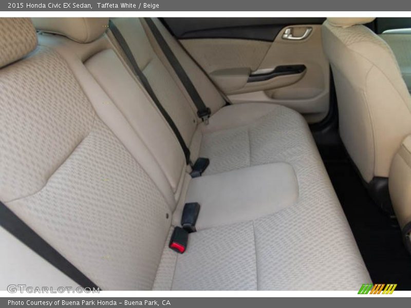 Taffeta White / Beige 2015 Honda Civic EX Sedan