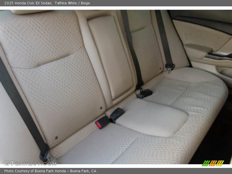 Taffeta White / Beige 2015 Honda Civic EX Sedan