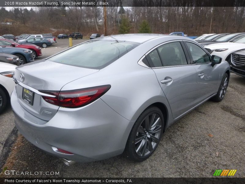 Sonic Silver Metallic / Black 2018 Mazda Mazda6 Touring