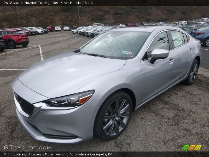 Sonic Silver Metallic / Black 2018 Mazda Mazda6 Touring