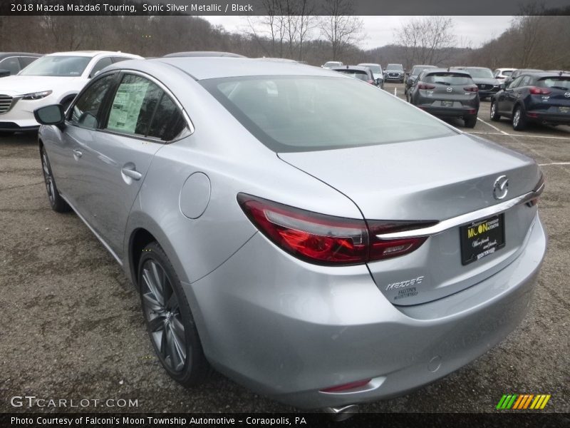 Sonic Silver Metallic / Black 2018 Mazda Mazda6 Touring