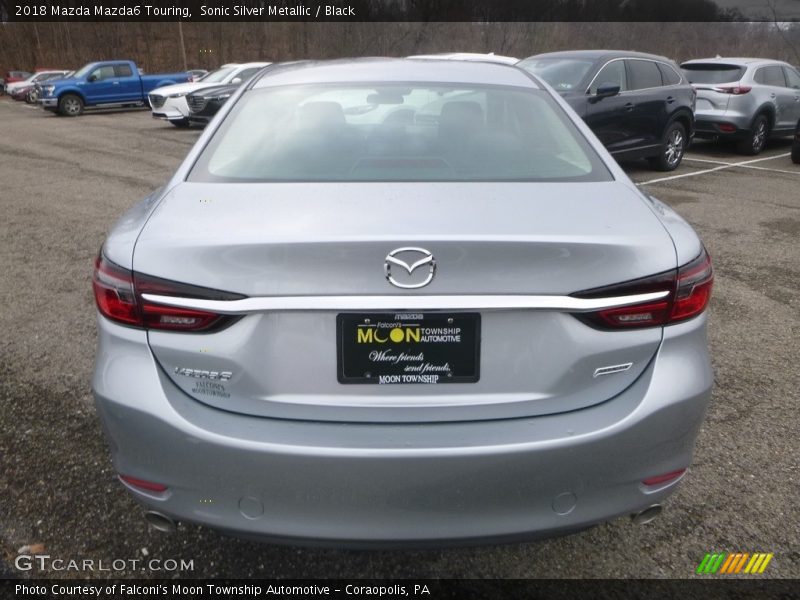 Sonic Silver Metallic / Black 2018 Mazda Mazda6 Touring