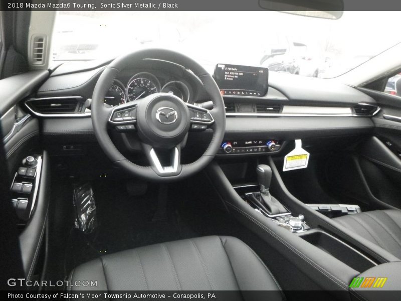 Sonic Silver Metallic / Black 2018 Mazda Mazda6 Touring