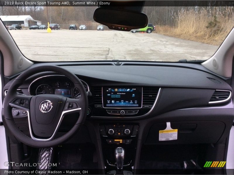 Dashboard of 2019 Encore Sport Touring AWD