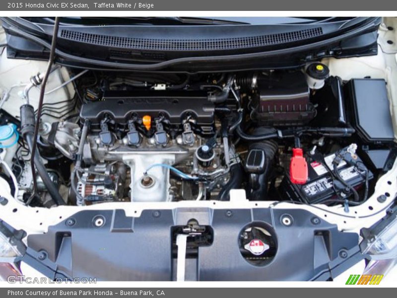 Taffeta White / Beige 2015 Honda Civic EX Sedan