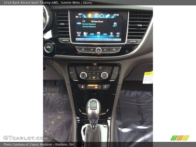 Controls of 2019 Encore Sport Touring AWD