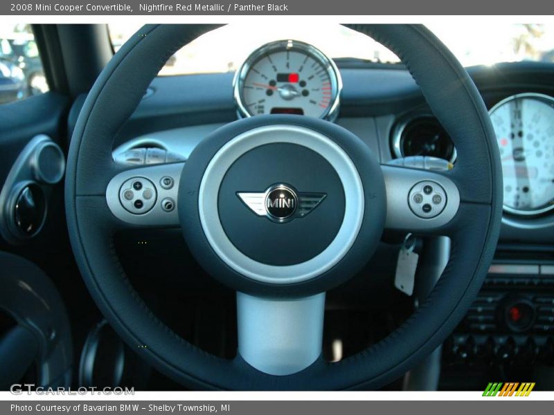 Nightfire Red Metallic / Panther Black 2008 Mini Cooper Convertible