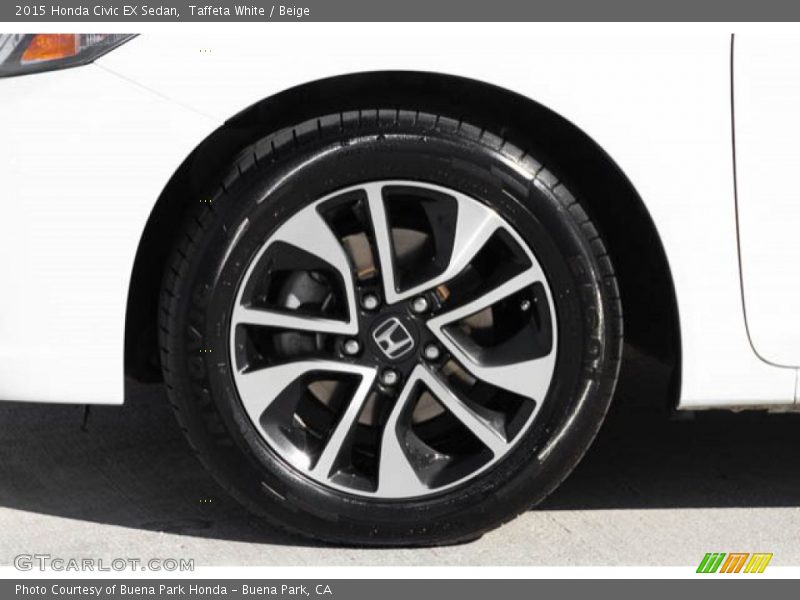 Taffeta White / Beige 2015 Honda Civic EX Sedan