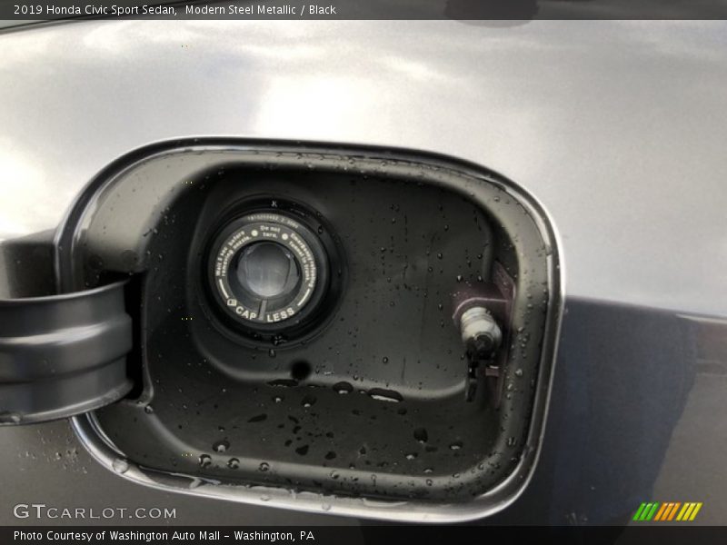 Modern Steel Metallic / Black 2019 Honda Civic Sport Sedan