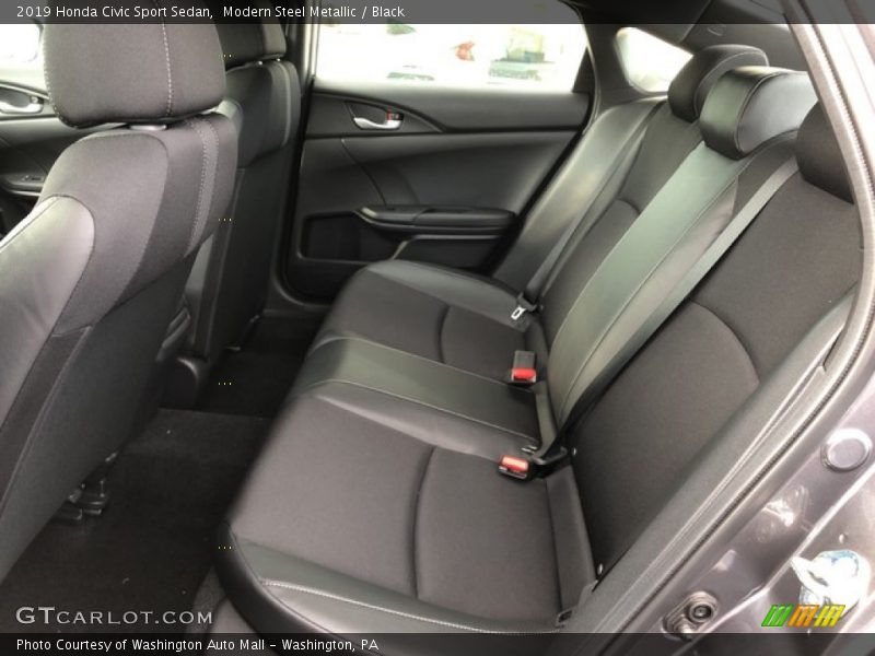 Modern Steel Metallic / Black 2019 Honda Civic Sport Sedan