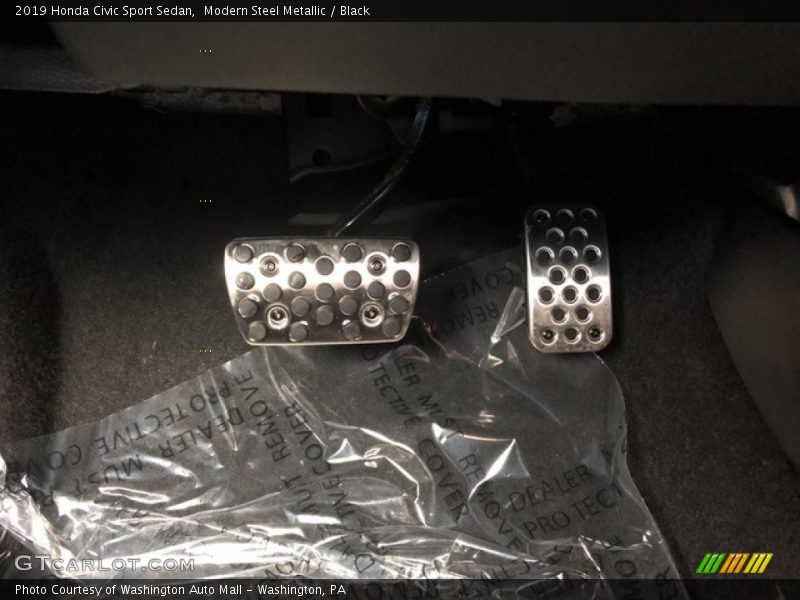 Modern Steel Metallic / Black 2019 Honda Civic Sport Sedan